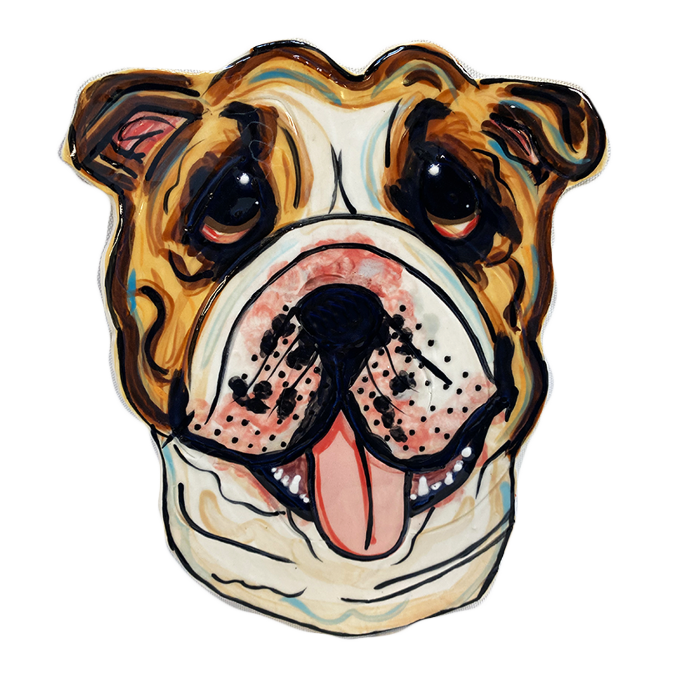 Sculpted Bulldog Tile