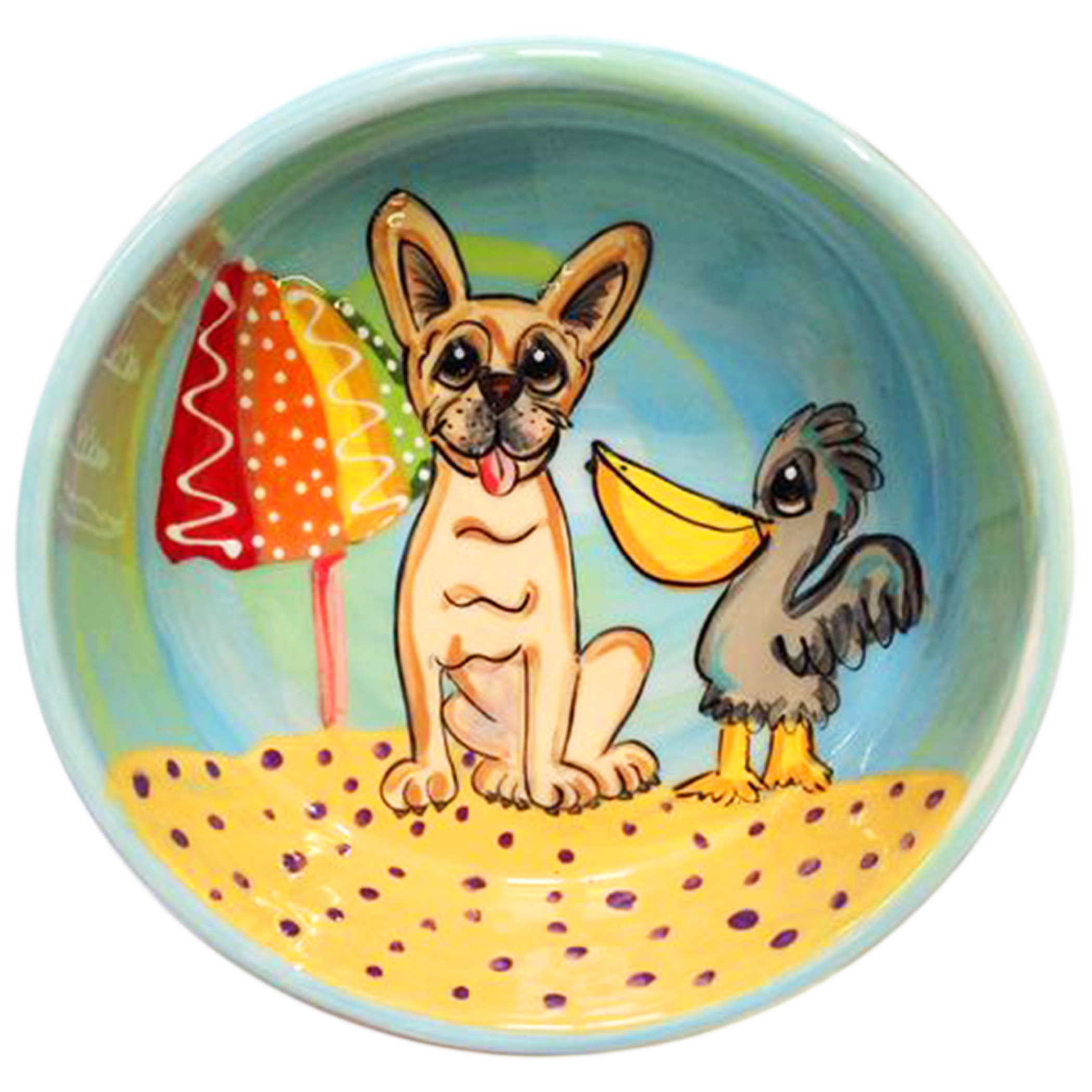 French Bulldog Ceramic Dog Bowl