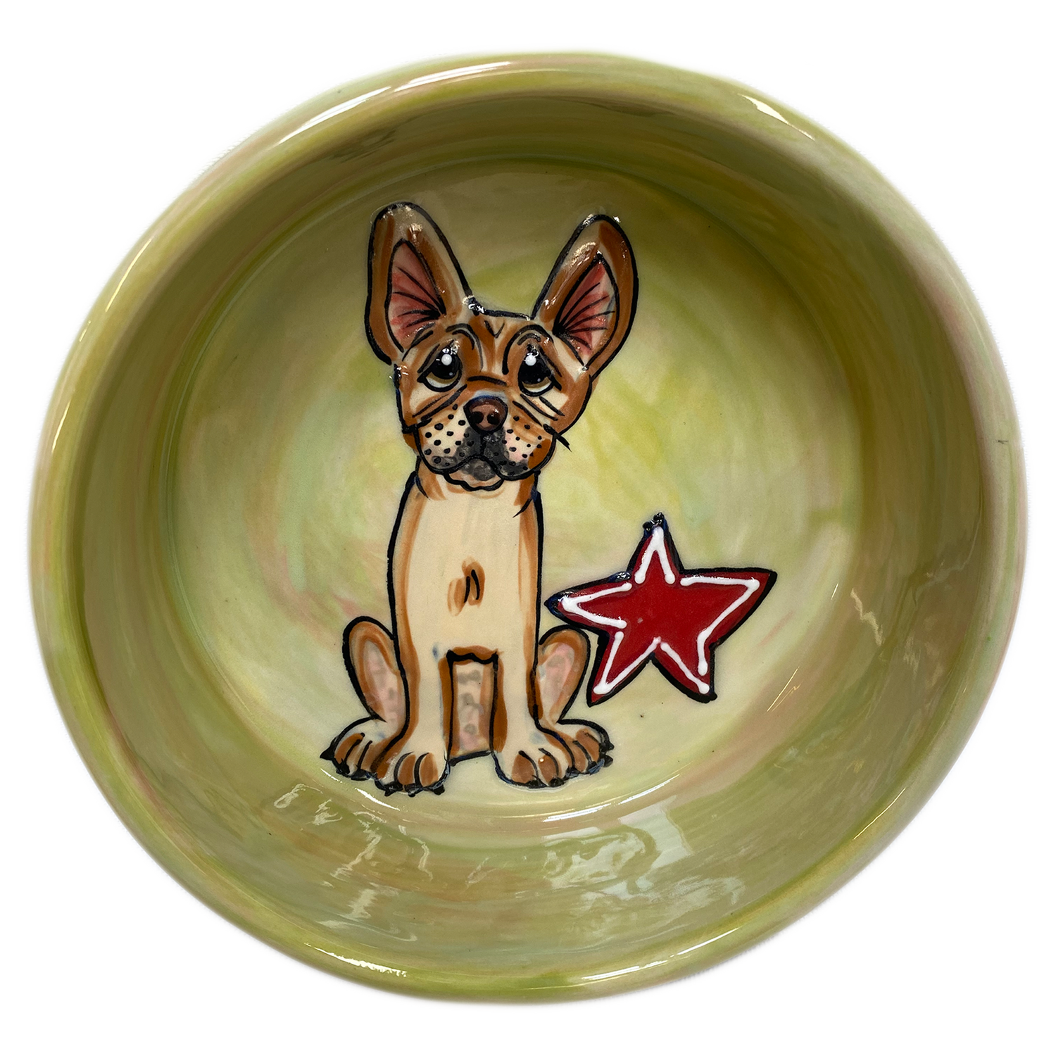 French Bulldog Ceramic Dog Bowl