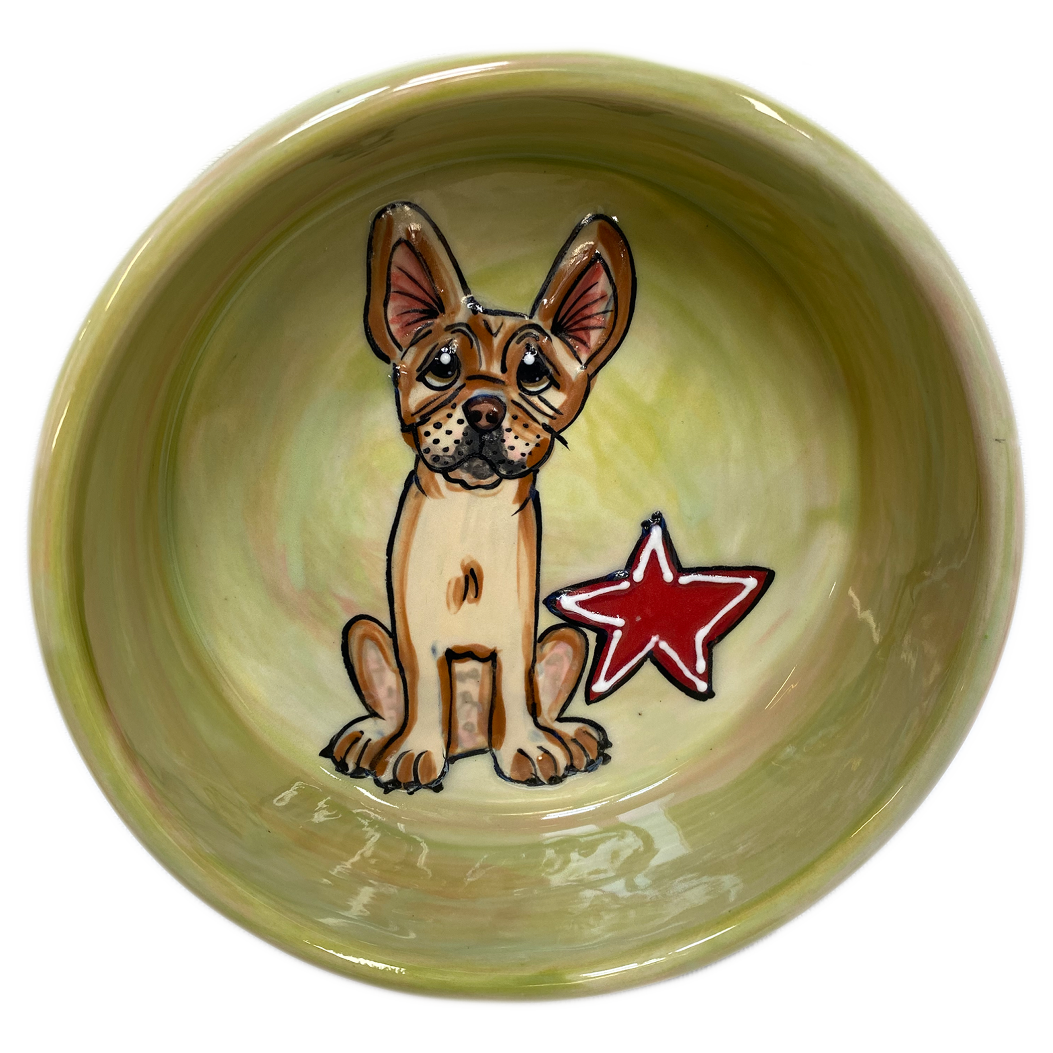 French Bulldog Ceramic Dog Bowl