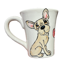 Black French Bulldog mug with bones
