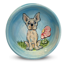 French Bulldog standing Hand-Painted Pet Bowl