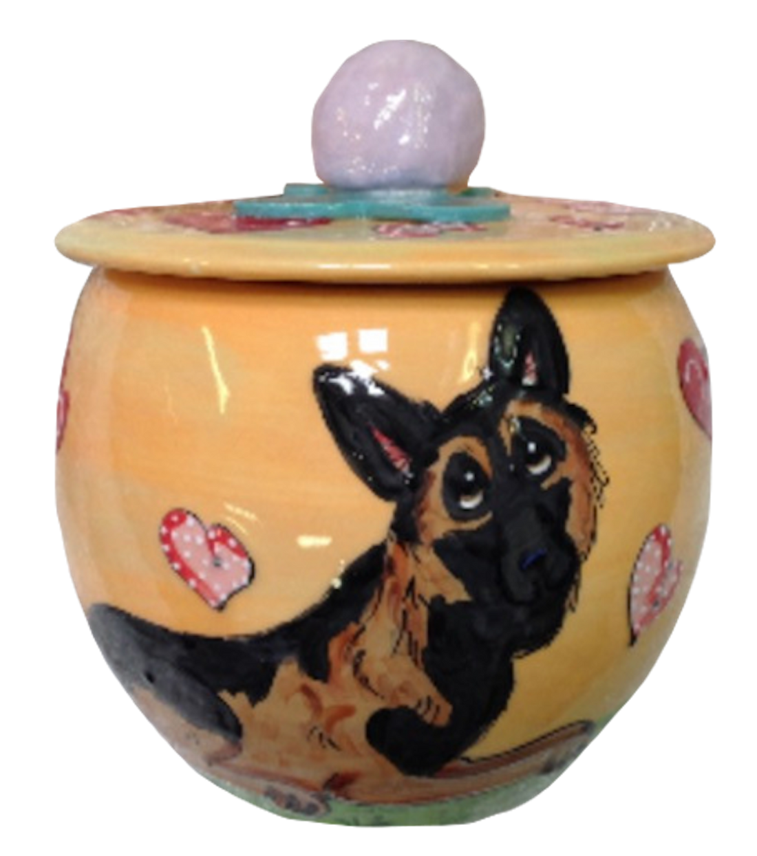 German Shepherd Treat Jar