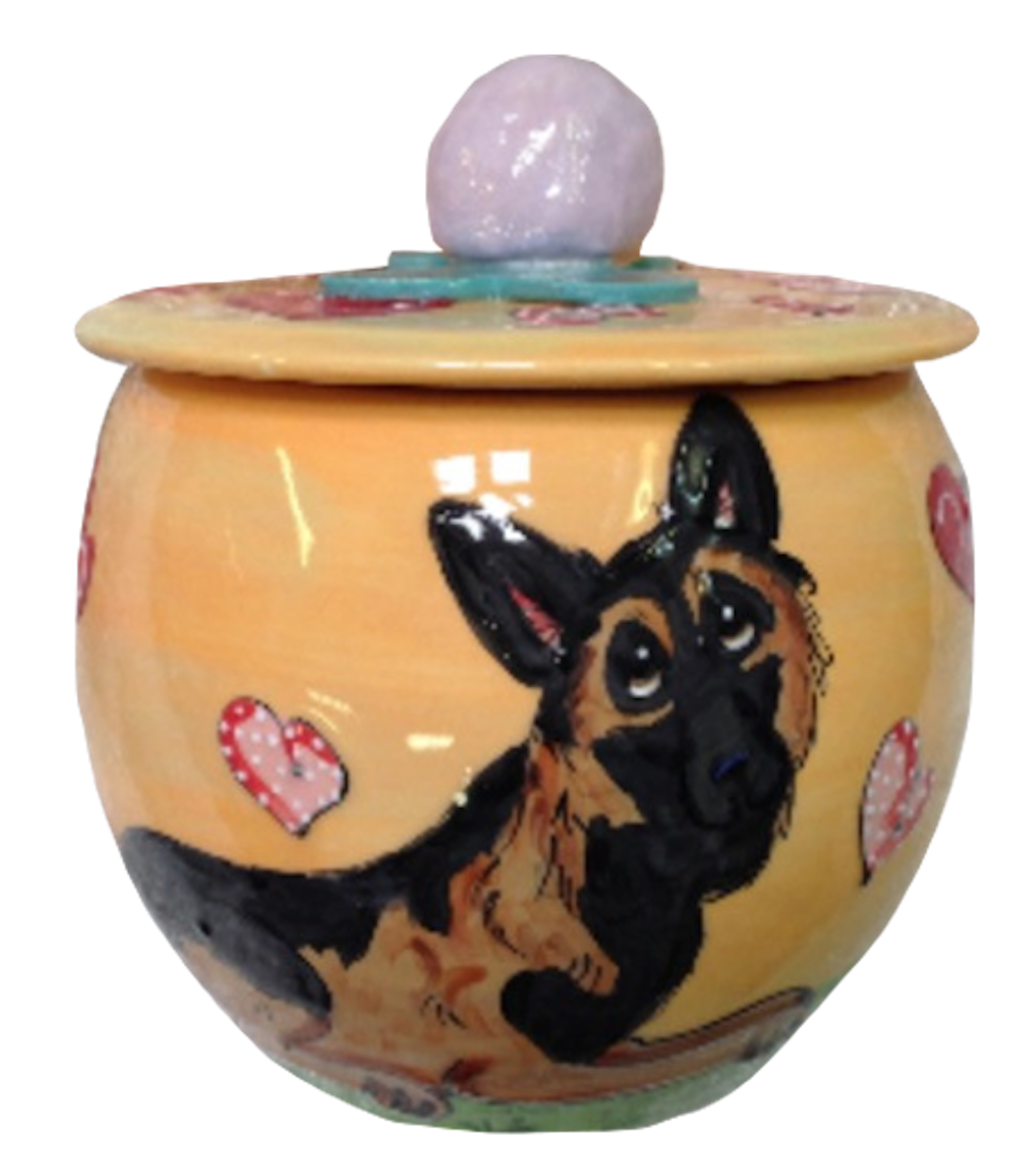 German Shepherd Treat Jar