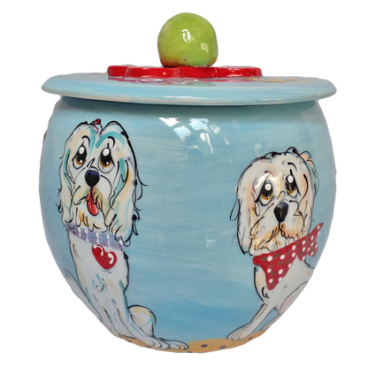 Golden Doodle Treat Jar