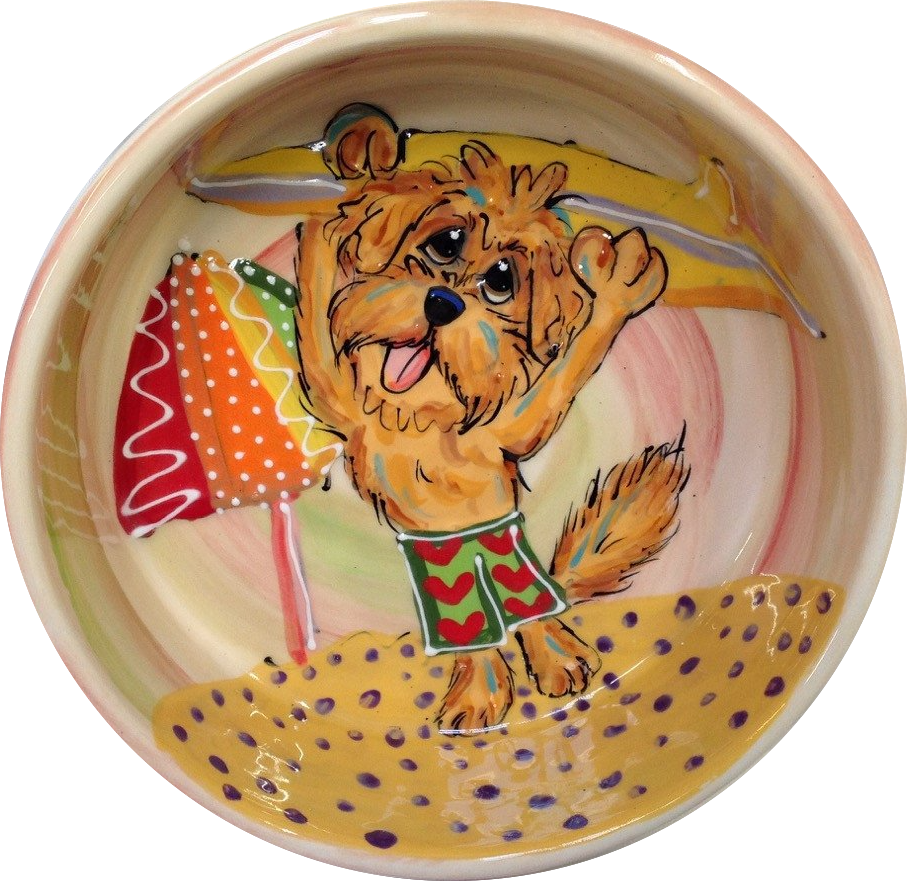 Golden Doodle Dog Bowl