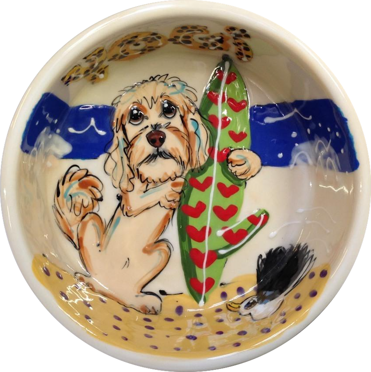 Golden Doodle Dog Bowl