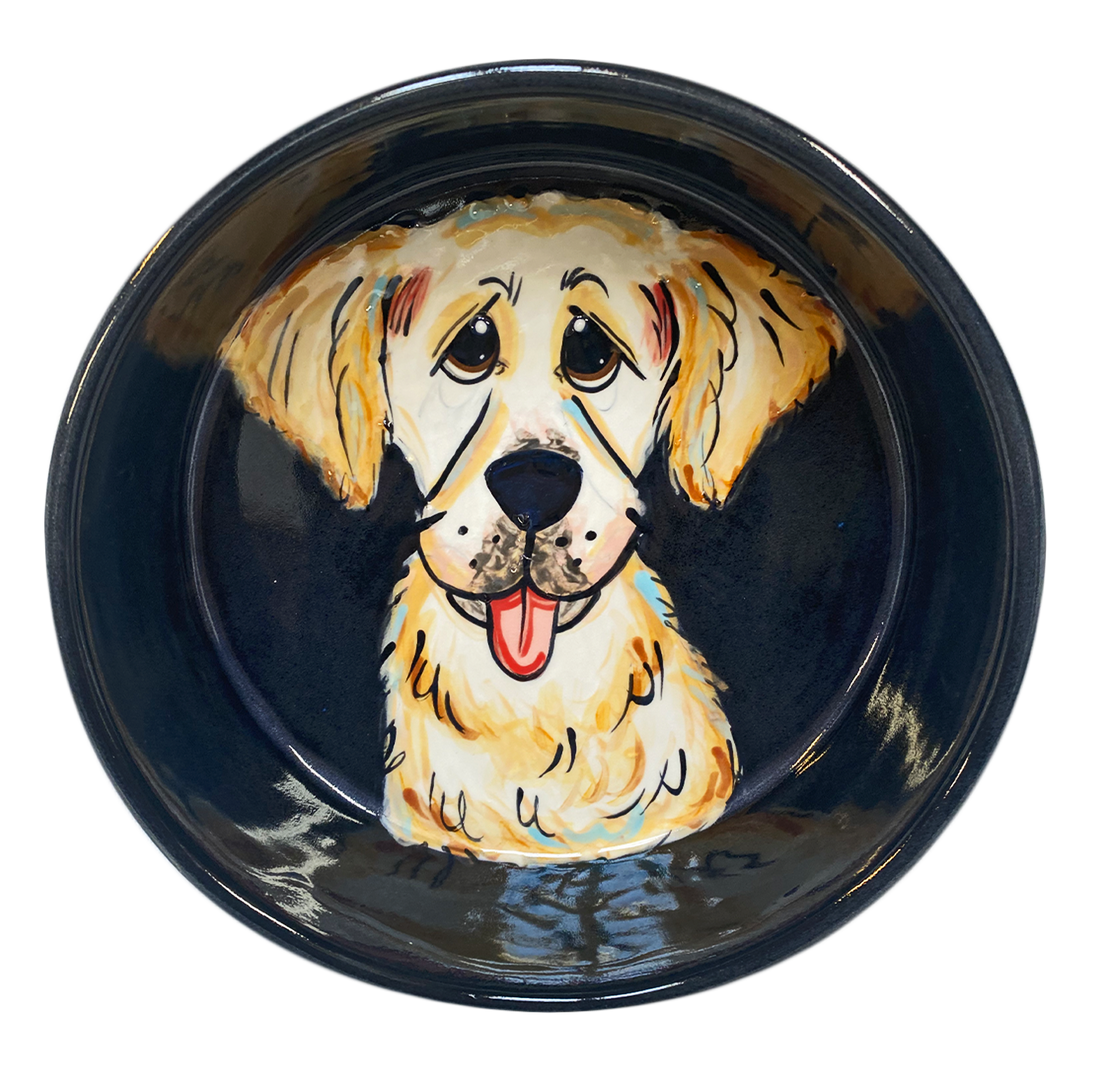 Golden Retriever Portrait Bowl