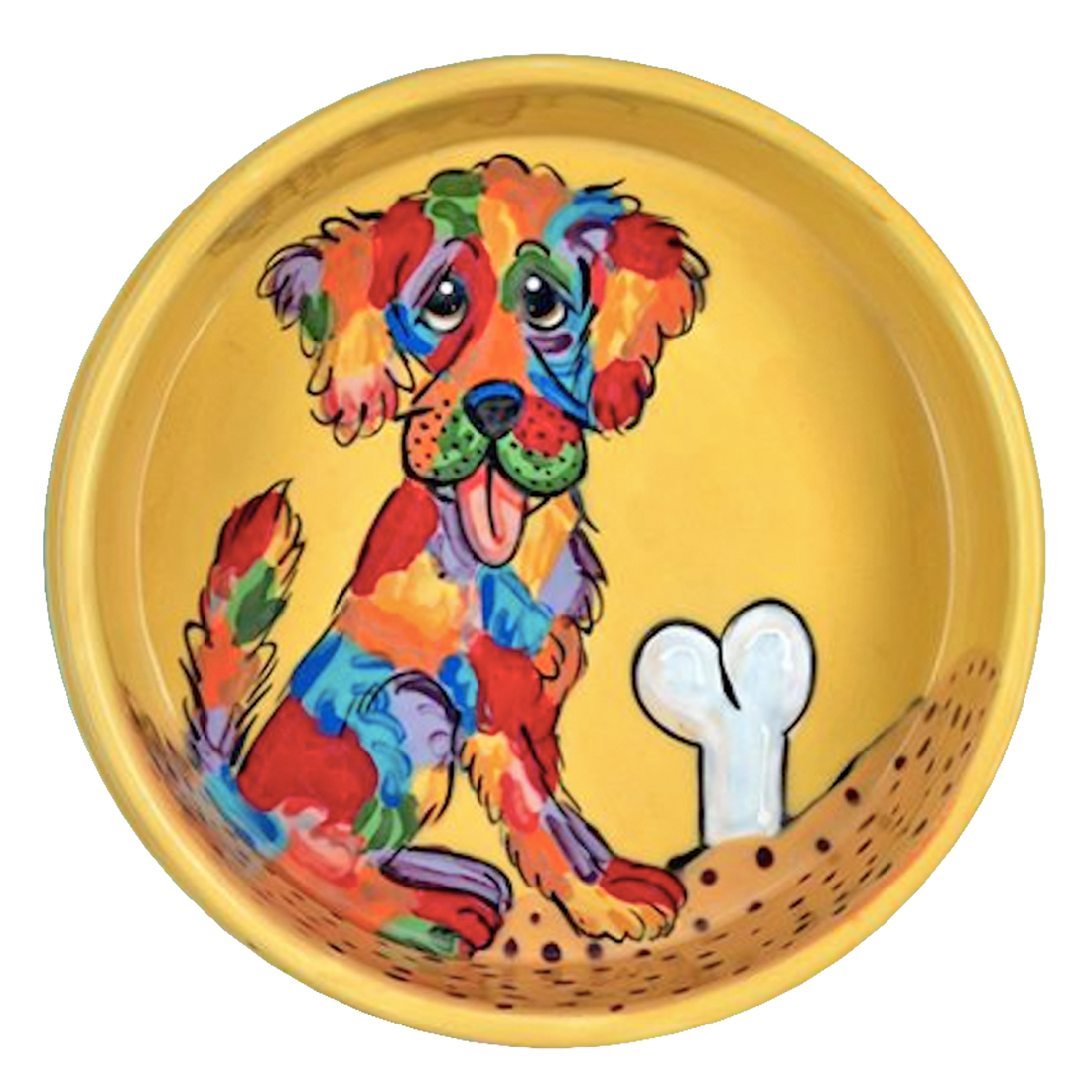 Golden Retriever Rainbow Palz™ Bowl