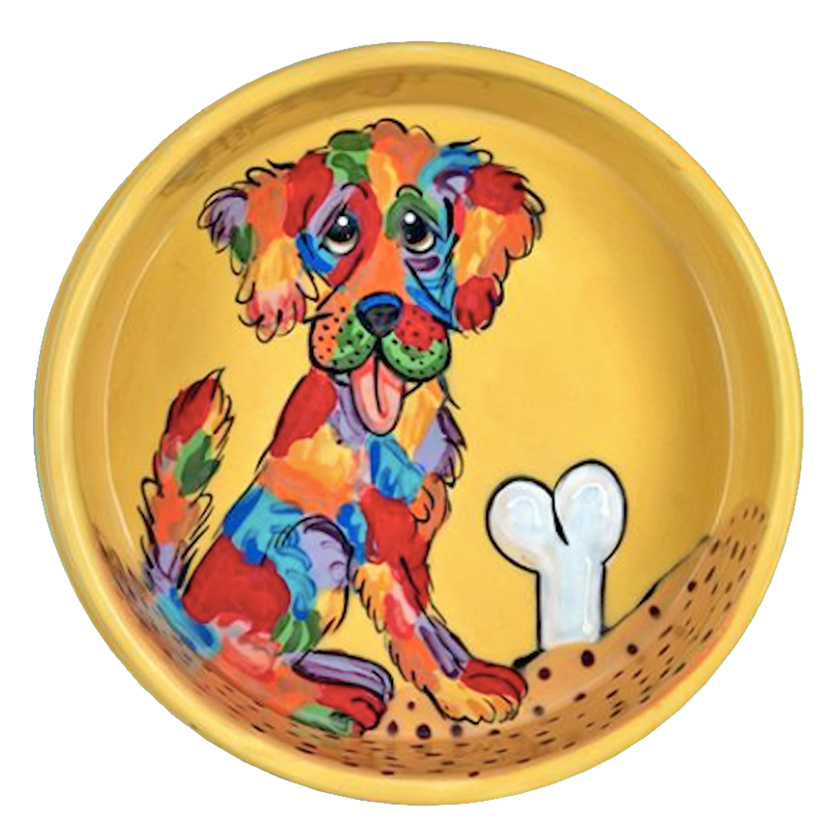 Golden Retriever Rainbow Palz™ Bowl