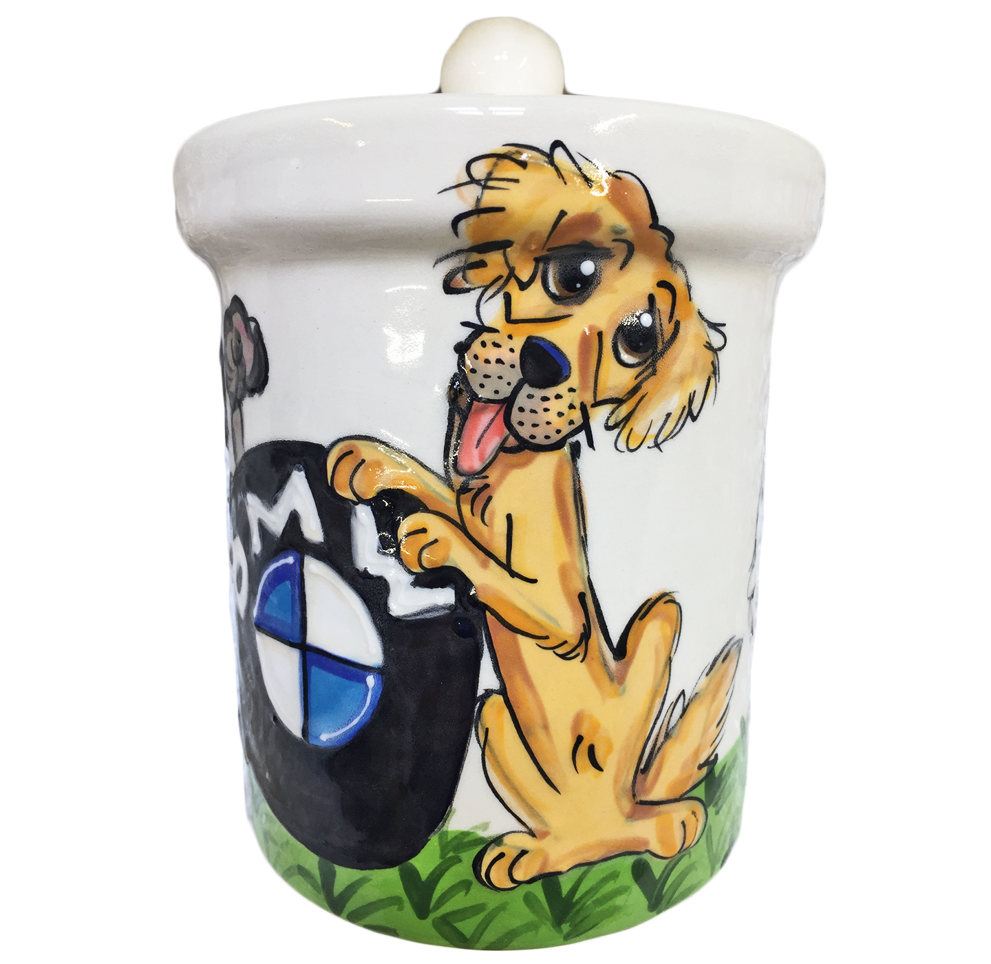 Golden Retriever Dog Treat Jar