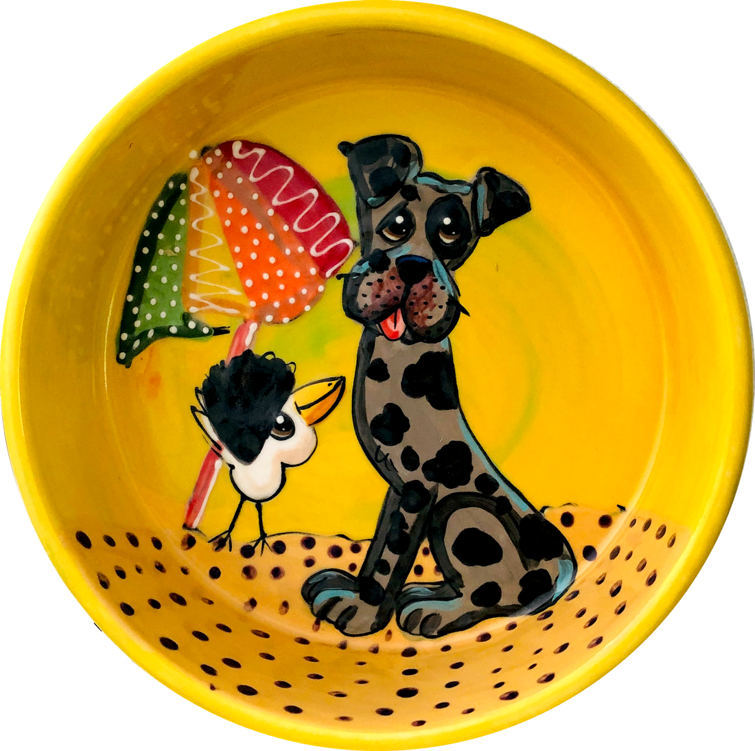 Great Dane Ceramic Dog Bowl