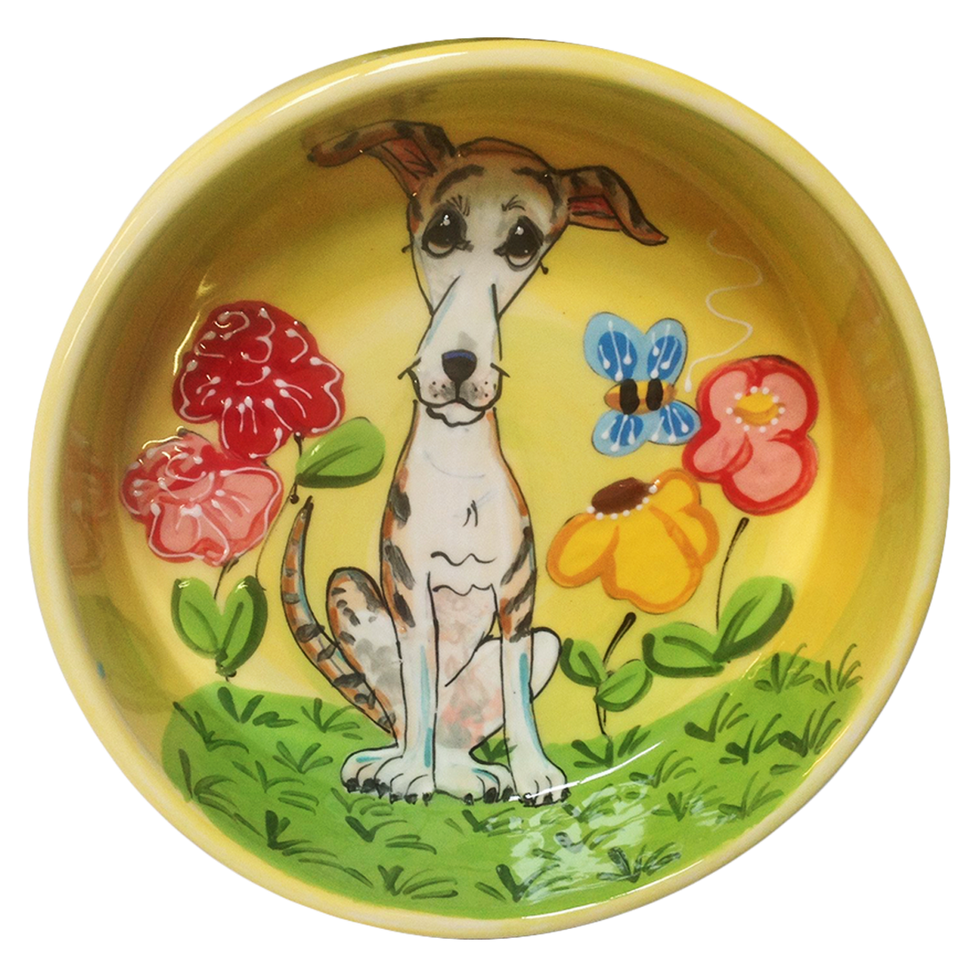 Greyhound Personalized Ceramic Bowl