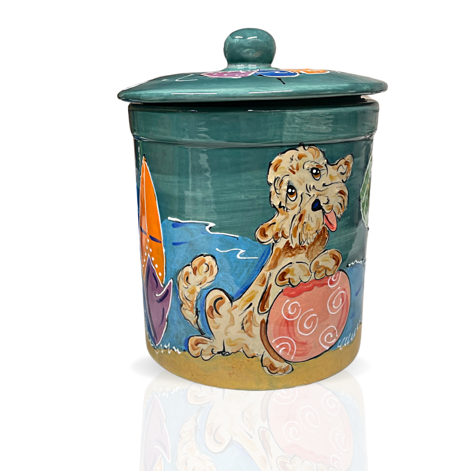 Golden Doodle Treat Jar