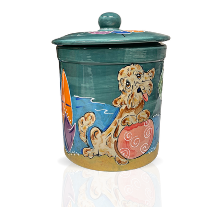 Golden Doodle Treat Jar