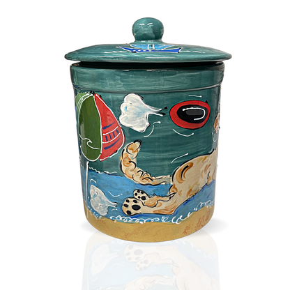 Golden Doodle Treat Jar