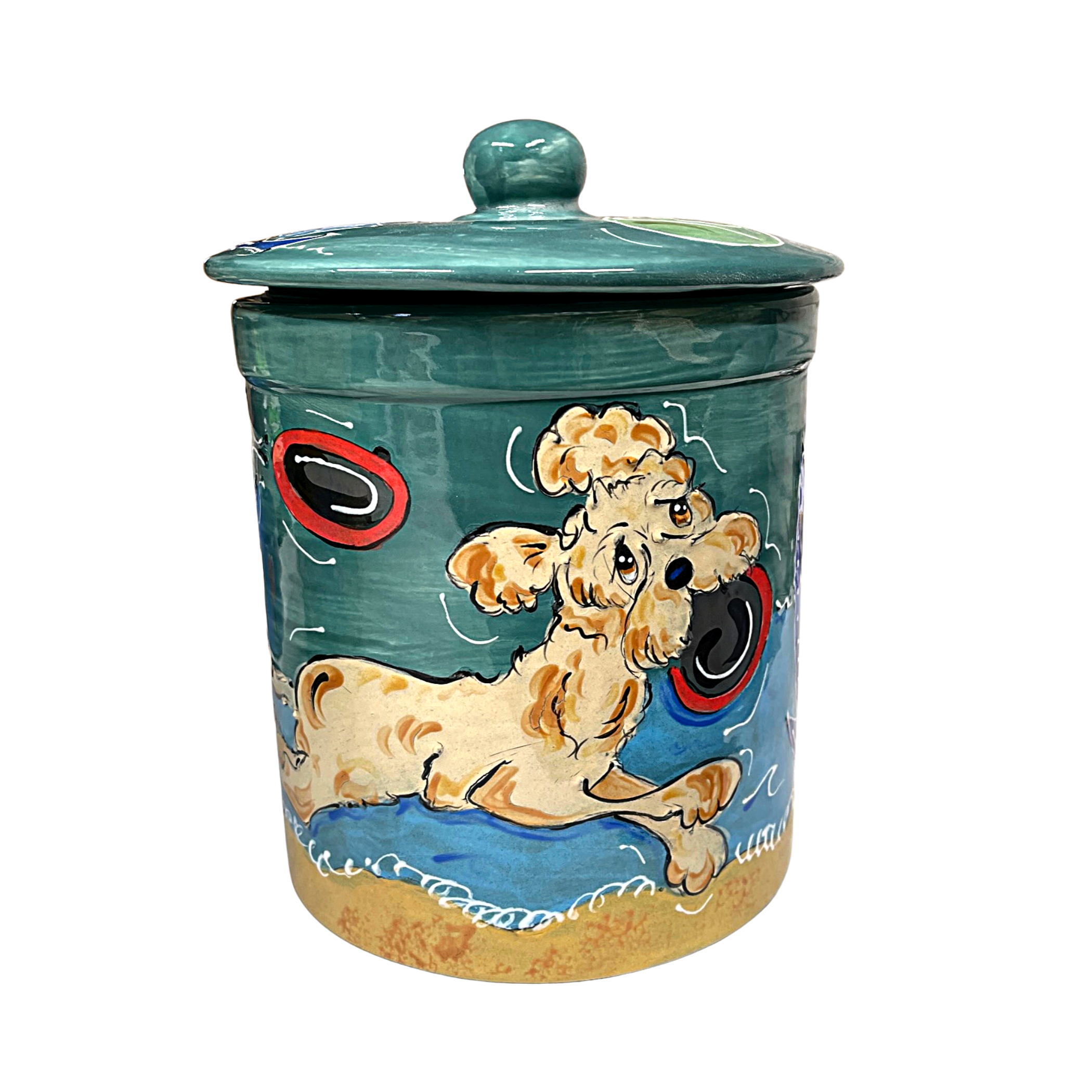 Golden Doodle Treat Jar