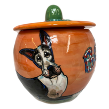 custom personalized cookie jar for dog treats by Debby Carman featuring Great Dane hand painted