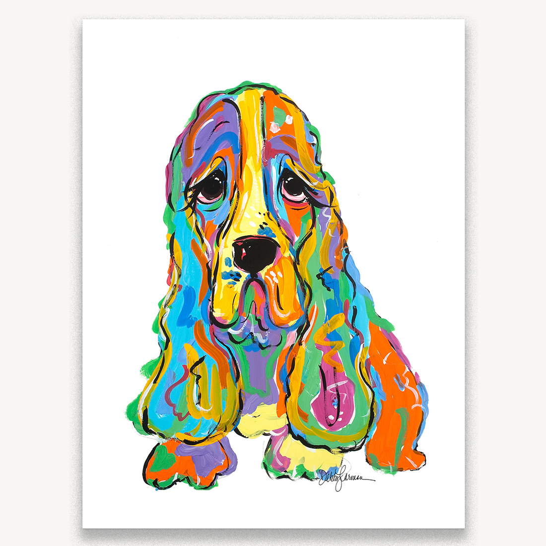 cocker spaniel painting &quot;Peaches&quot; by Debby Carman - Faux Paw Productions USA