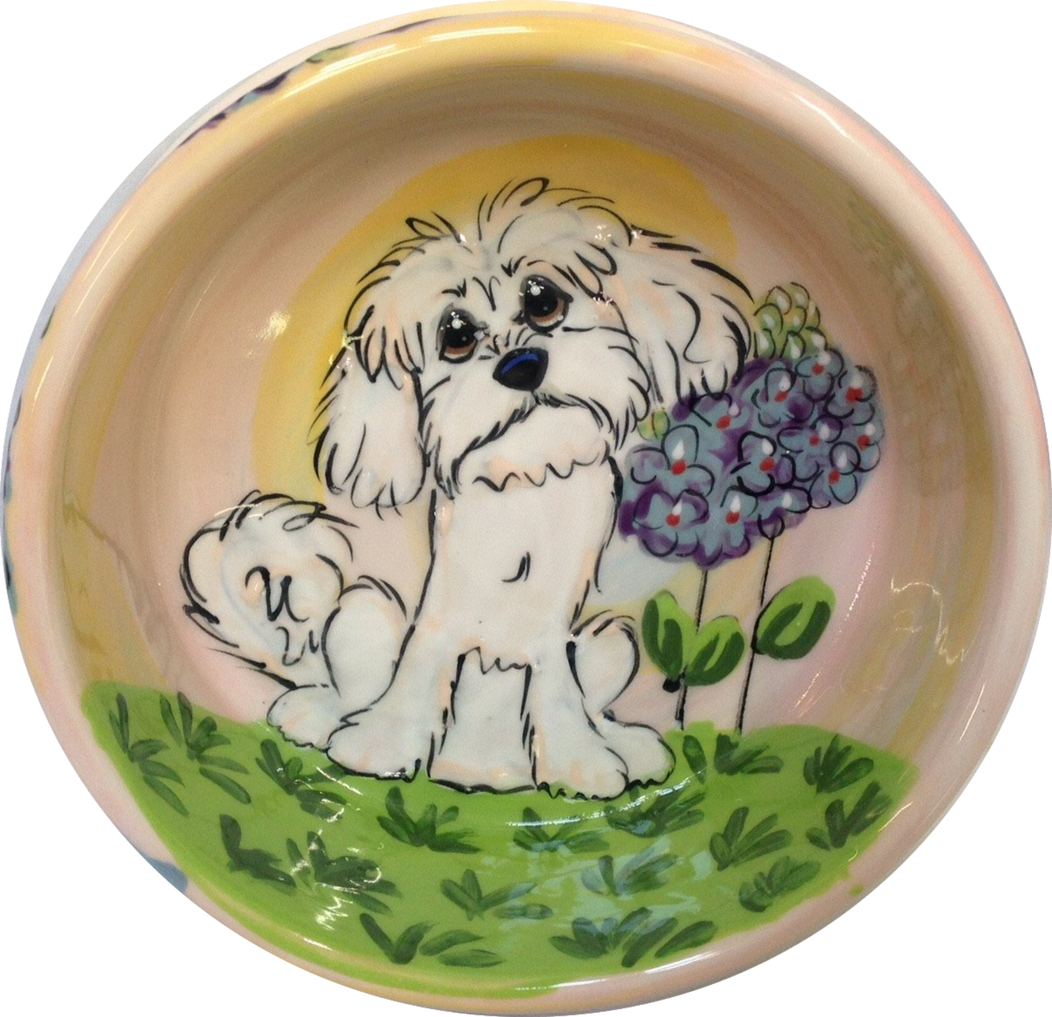 CUSTOM DOG BOWL FOR MALTESE