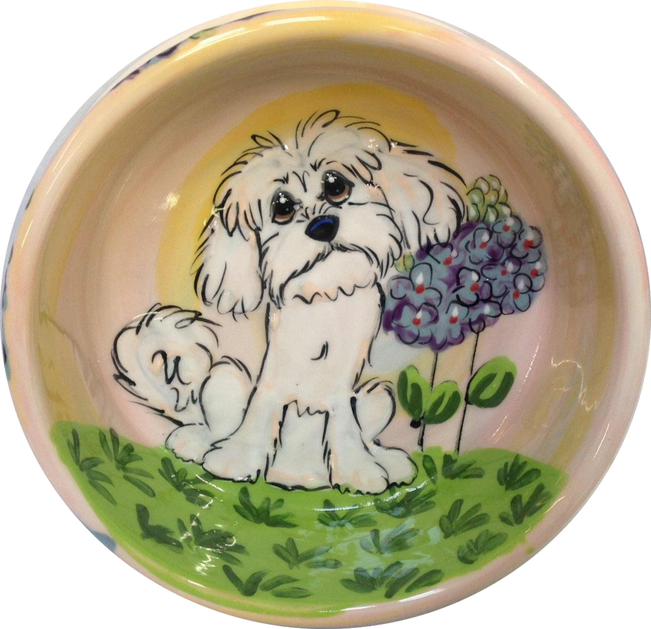 CUSTOM DOG BOWL FOR MALTESE