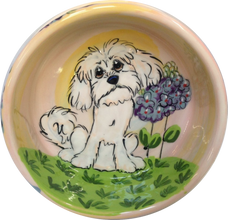 CUSTOM DOG BOWL FOR MALTESE