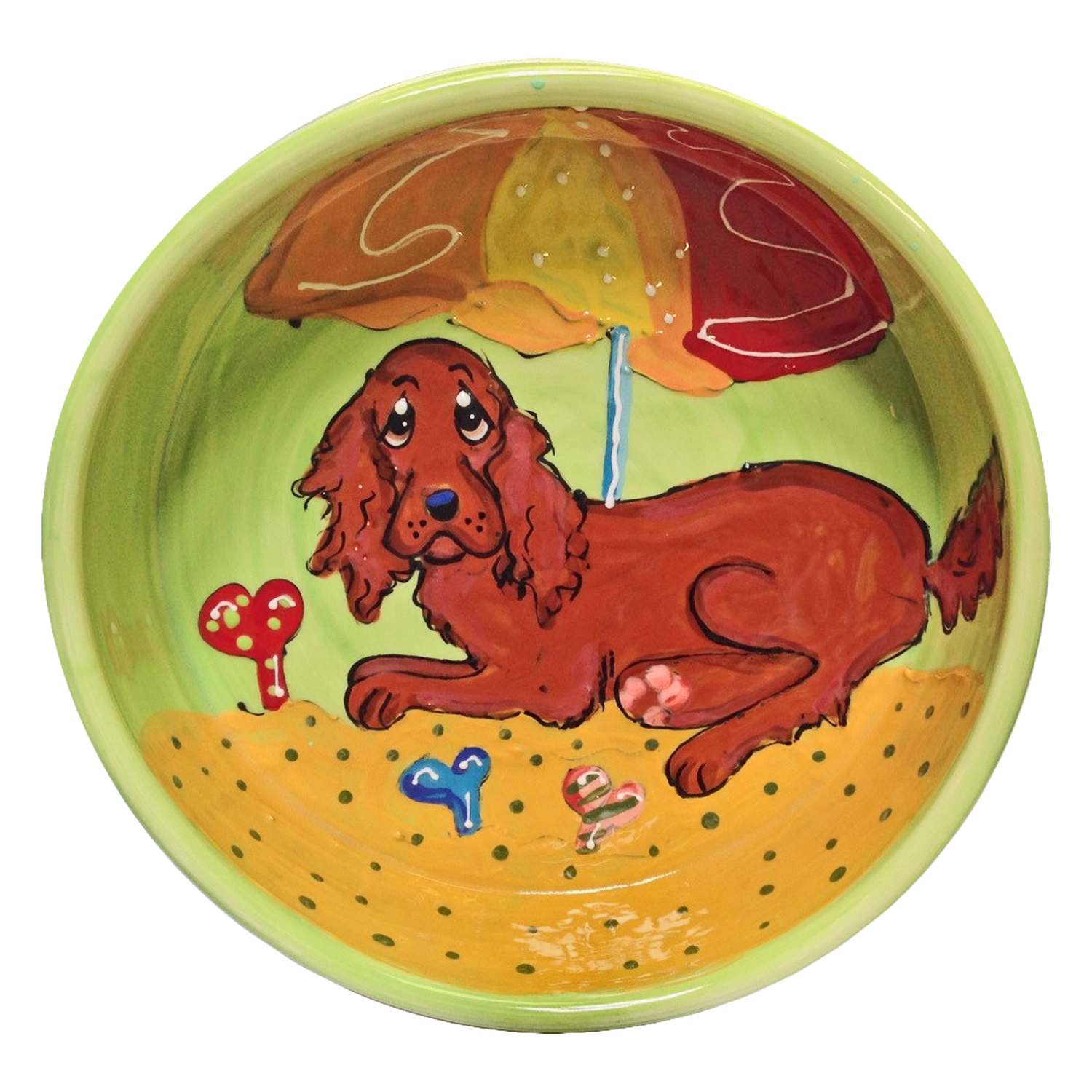 Irish Setter Dog Bowl