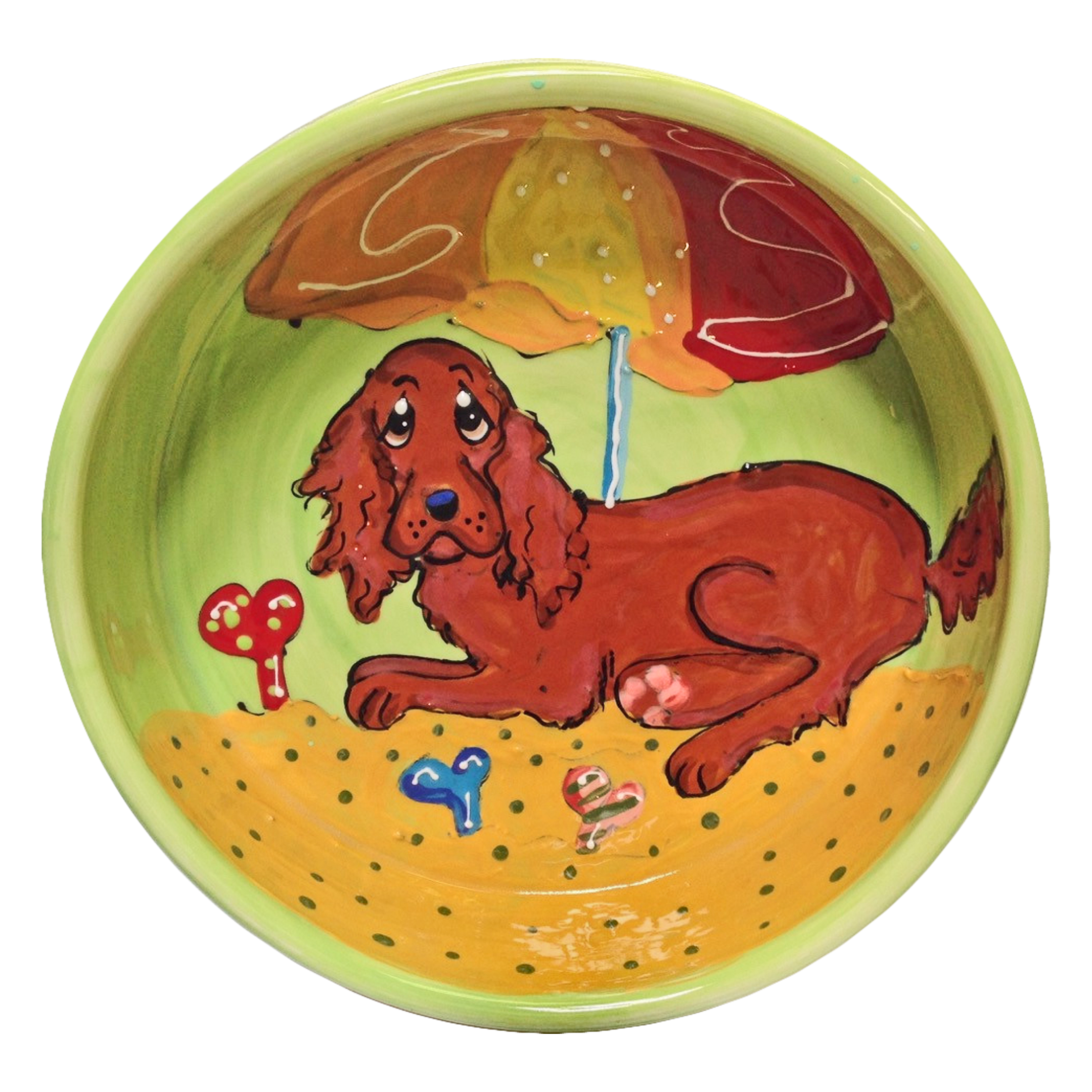 Irish Setter Dog Bowl