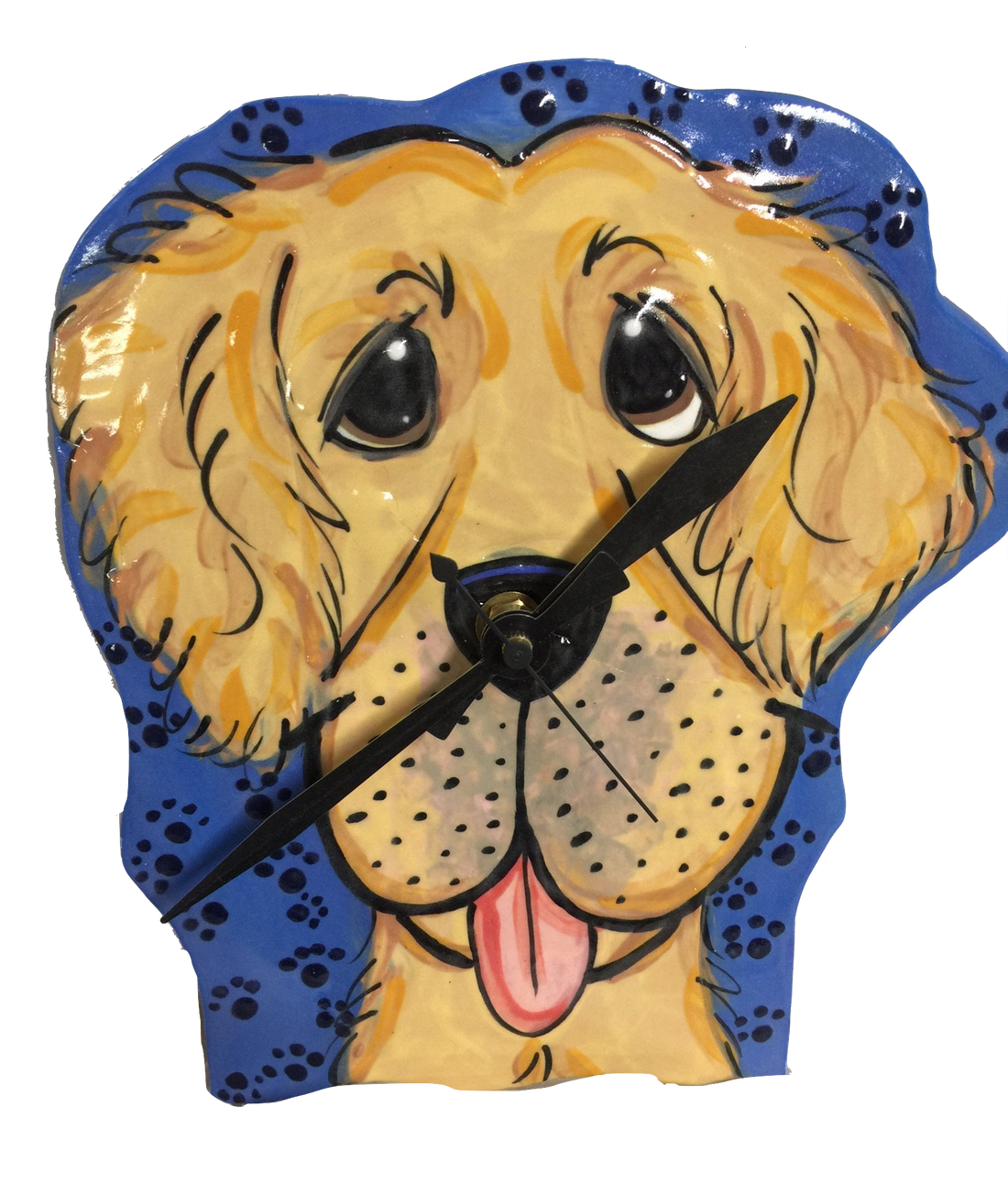 Golden Retriever Ceramic Wall Clock