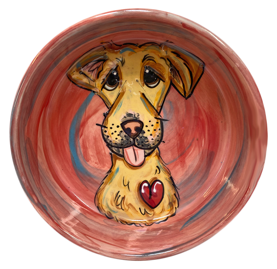 Labrador Retriever  | Hand Painted Ceramic Dog Bowl