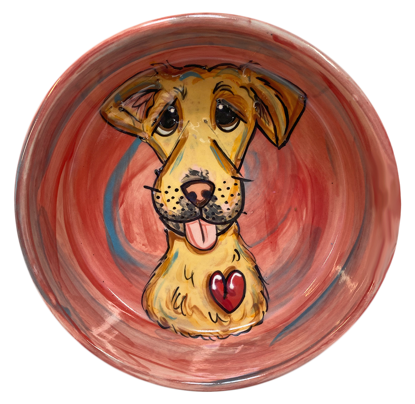 Labrador Retriever  | Hand Painted Ceramic Dog Bowl