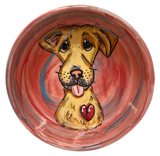 Rainbow Labrador Retriever  | Hand Painted Ceramic Dog Bowl