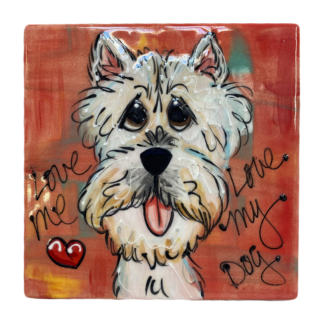 Dog Fun Tile Personalized Decorative Mounted Tile Wall Decor | Faux Paw – Faux Paw ...