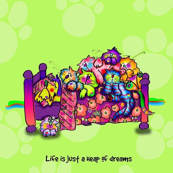 &quot;Life is just a heap of dreams&quot; WHIMSHOTS CANVAS