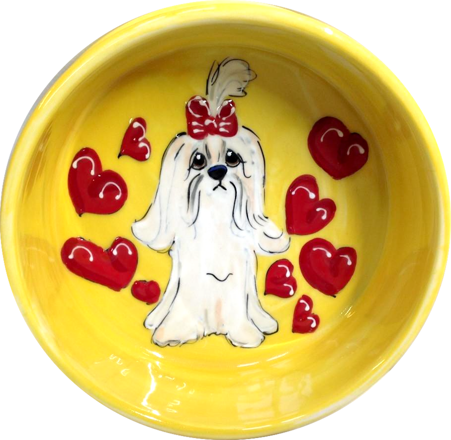 Love Maltese Dog Bowl