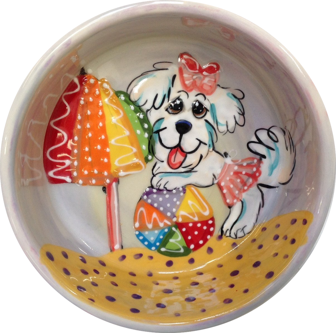 Maltese Dog Bowl