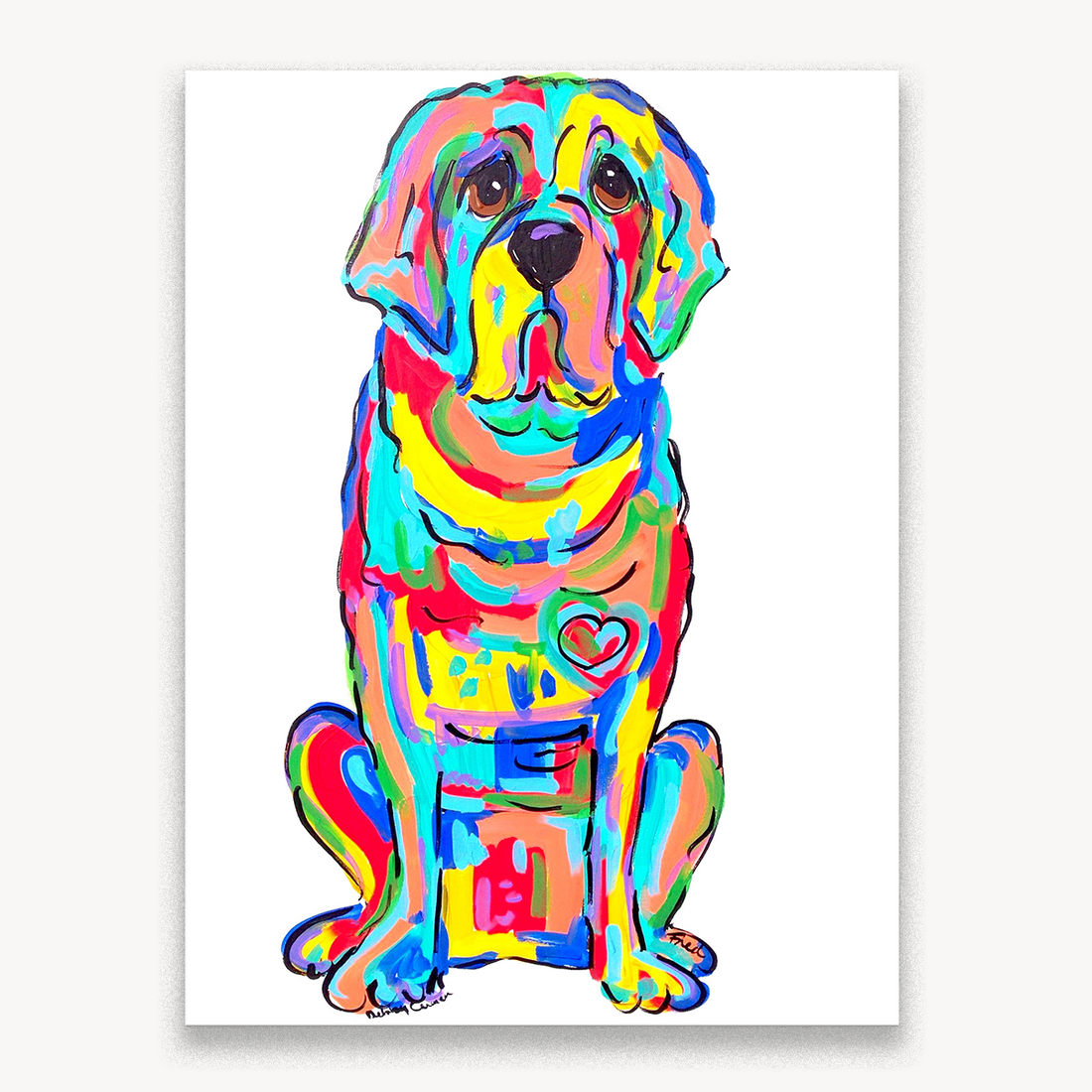 Mastiff Painting