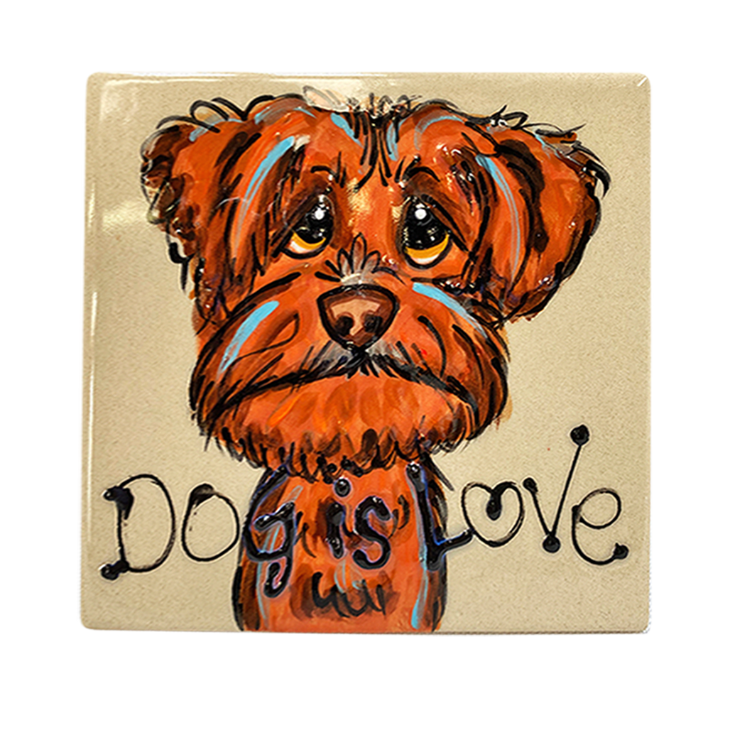 Mini Golden Doodle Tile