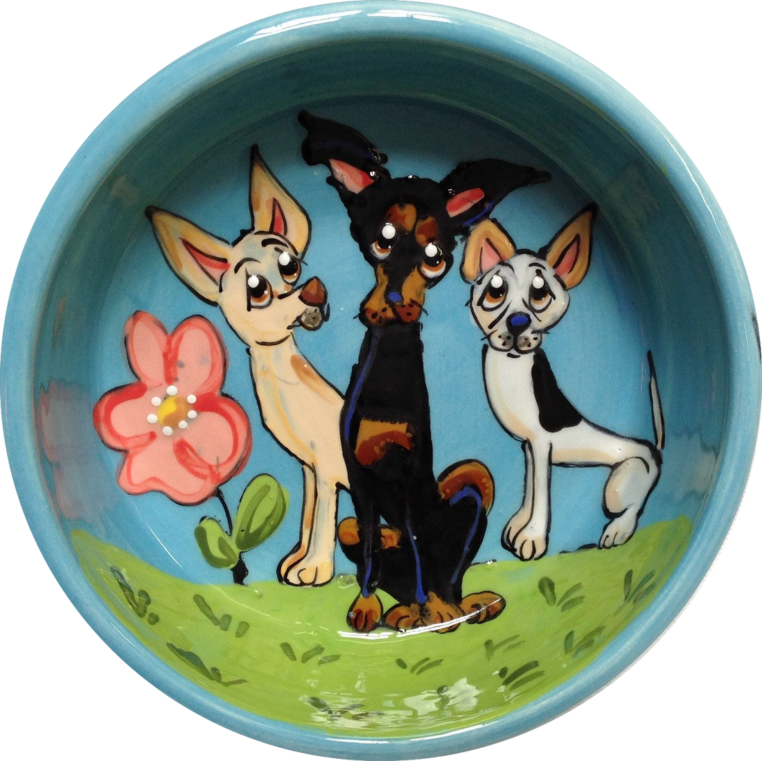 Mini Pinscher Dog Bowl