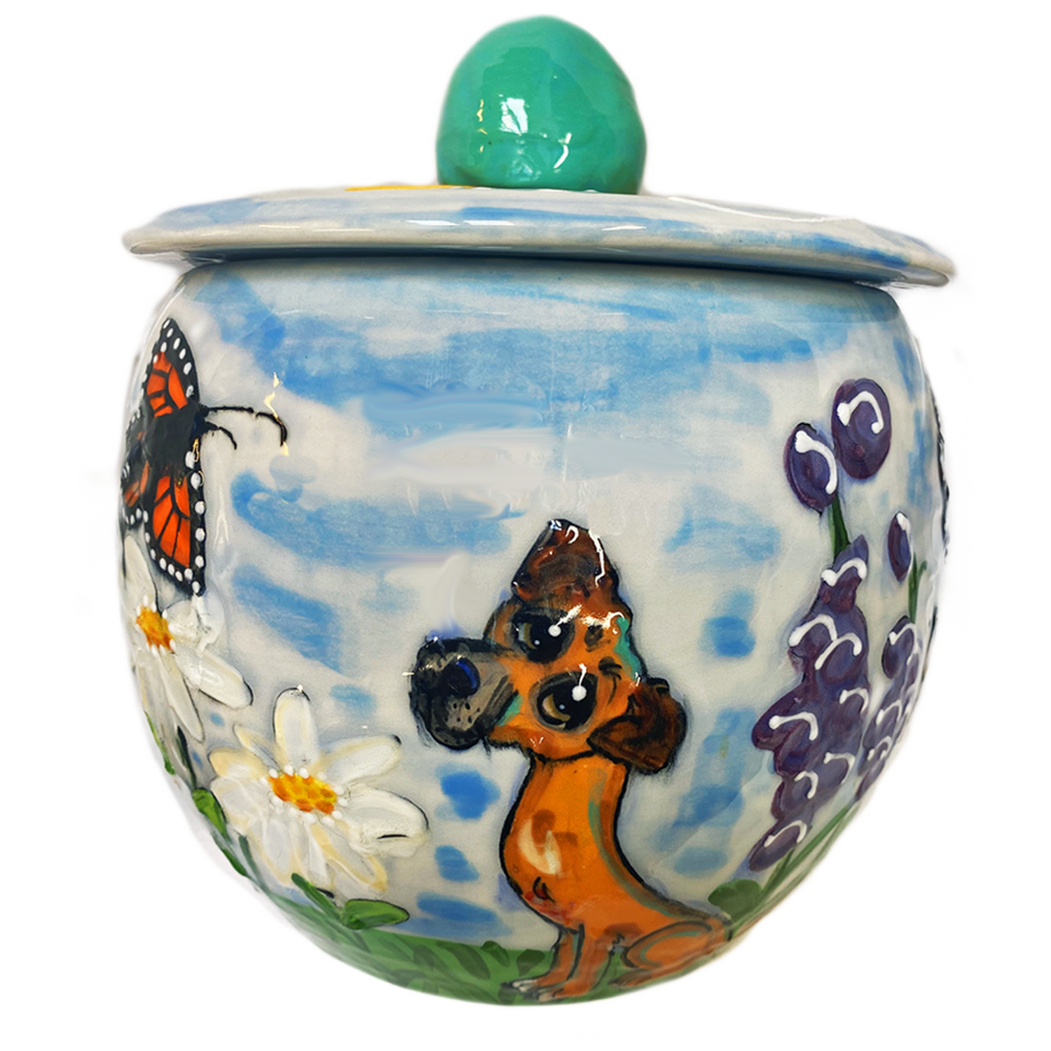 Monarch Butterfly Cookie Jar