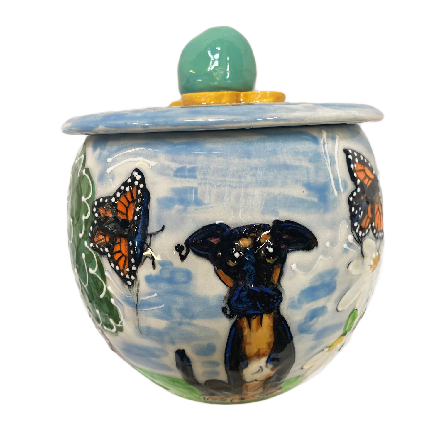 Monarch Butterfly Cookie Jar