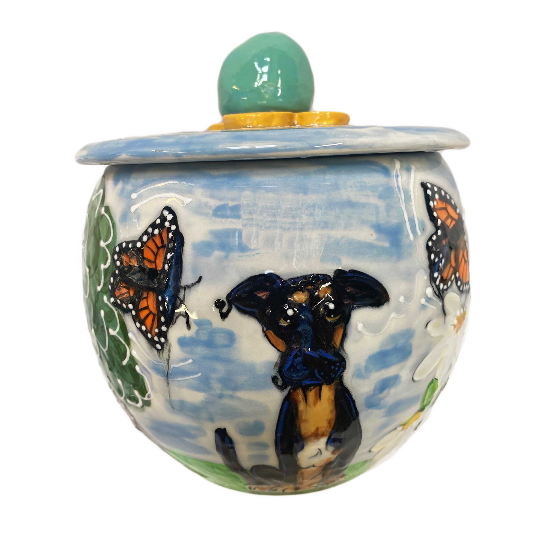 Monarch Butterfly Cookie Jar