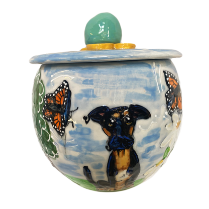 Monarch Butterfly Cookie Jar