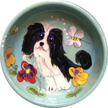 Havanese garden flowers Dog Bowl