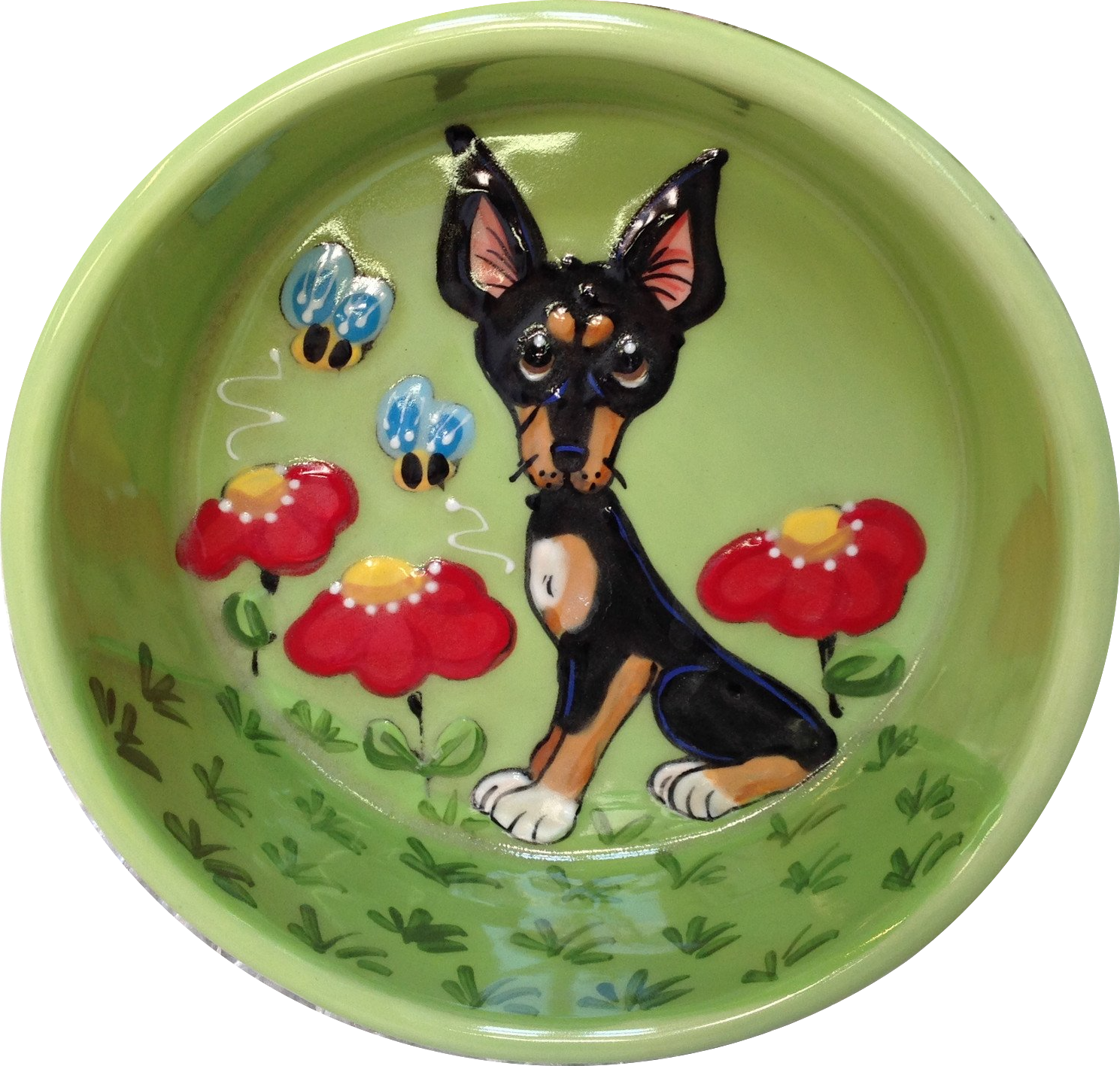 Mini Pinscher Dog Bowl