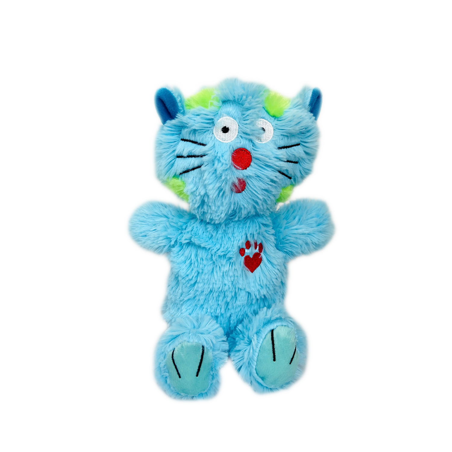 BOWZERS &amp; MEOWZERS MAXIMUM THE CAT A BLUE LARGE PLUSH SQUEAKY DOG TOY BY MULTIPET AVAILABLE AT FAUX PAW PRODUCTIONS BY Debby Carman 