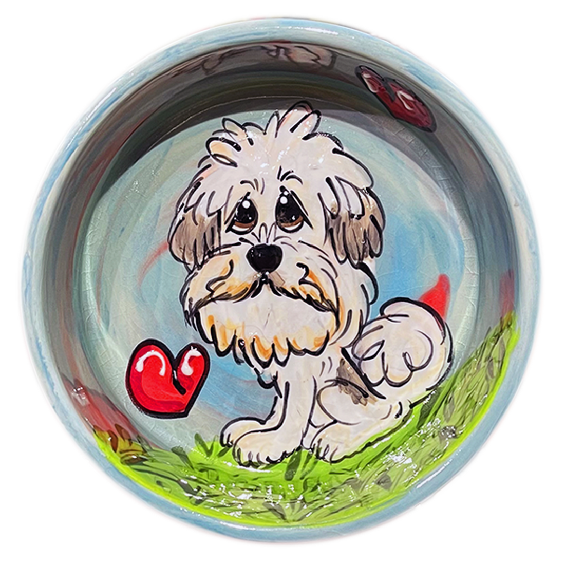 Peely Wally Shih Tzu  | Small Ceramic Personalized Bowl