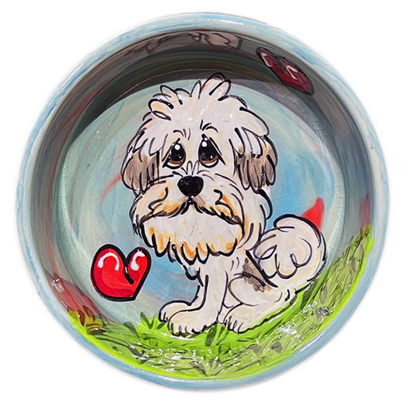 Peely Wally Shih Tzu  | Small Ceramic Personalized Bowl