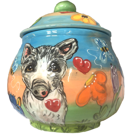 HANDMADE CERAMIC PET URN FROM WWW.FAUXPAWPRODUCTIONS.COM