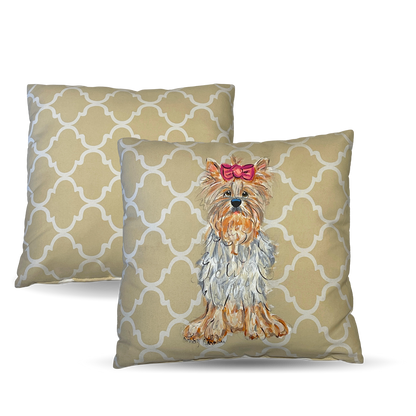 Yorkie Terrier Pillow